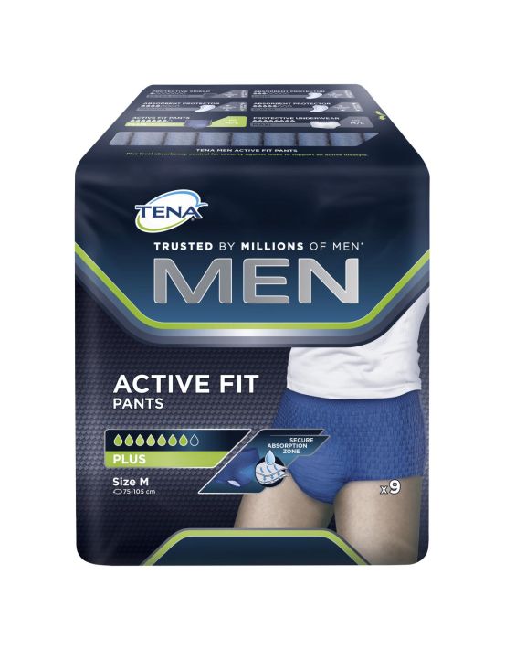 Tena Pant Men Active Fit Plus Medium 9 pack