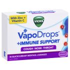 Vicks VapoDrops Immune Support Blackcurrant 36 Lozenges