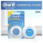 Oral B EssentialFloss Waxed Dental Floss 50m