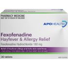 ApoHealth Fexofenadine 180mg 30 Tablets