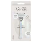 Gillette Venus Pubic Hair & Skin Razor with 2 Blade Refills