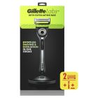 Gillette Labs Exfoliating Razor with Magnetic Stand + 2 Blade Refills