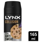 Lynx Antiperspirant Aerosol Collision Leather + Cookies 165 ML