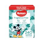 Huggies Thick Baby Wipes Fragrance Free 3 X 80 Pack