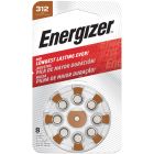 Energizer Hearing Aid Batteries AZ312 8 Pack