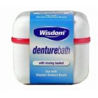 Wisdom Denture Bath with Rinsing Basket