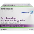 ApoHealth Fexofenadine 180mg 70 Tablets