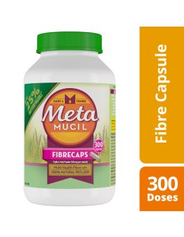 Metamucil Daily Fibre Supplement Fibre Caps 300 Capsules