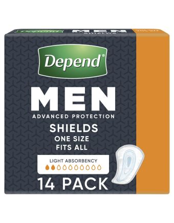 Depend Guards for Men One Size Fits All 14 Pack