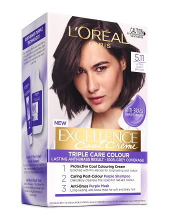L'Oreal Excellence Cool Creme Permanent Hair Colour 5.11 Ultra Light Brown