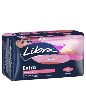 Libra Extra Pads Super with Wings 12 Pack