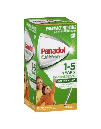 Panadol Children 1-5 Years Suspension Orange Flavour 100mL