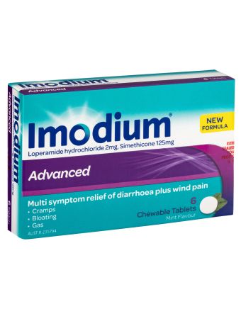 Imodium Advanced Chewable Mint Flavour 6 Tablets