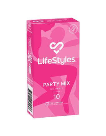 Lifestyles Party Mix Condoms 10 Pack