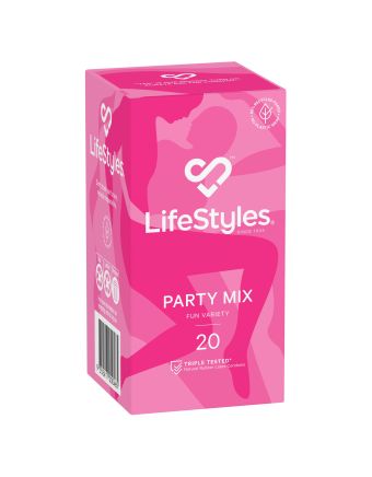 Lifestyles Party Mix Condoms 20 Pack