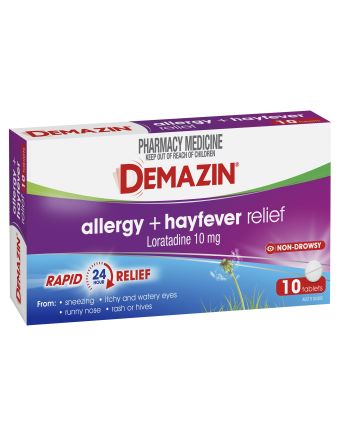 Demazin Allergy + Hayfever Relief 10 Tablets