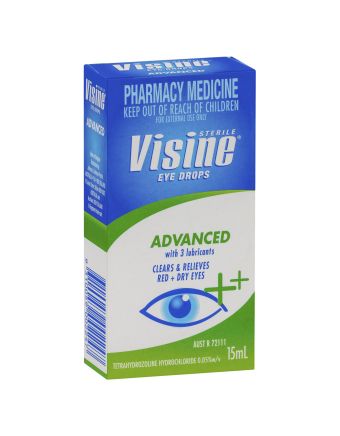 Visine Advanced Eye Drops 15mL