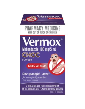 Vermox Suspension Chocolate Flavour 15ml