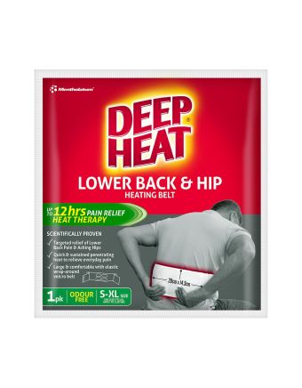 Deep Heat Lower Back & Hip Heat Belt 1 Pack