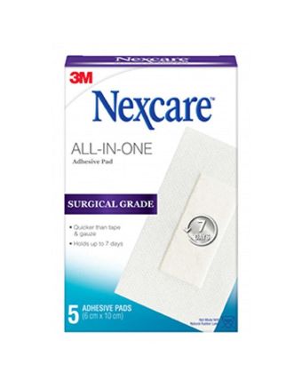 Nexcare All In One Soft Cloth Adhesive Pad 5 Pack