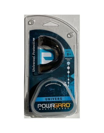 PowrGard Univers Protection for Most Mouth and Sports 8 Years Old to Adult Black