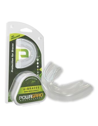 PowrGard 4 Braces Mouldable 12 Years Old to Adult Clear