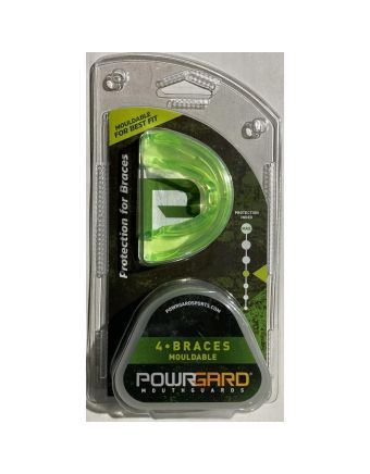 PowrGard 4 Braces Mouldable 12 Years Old to Adult Green