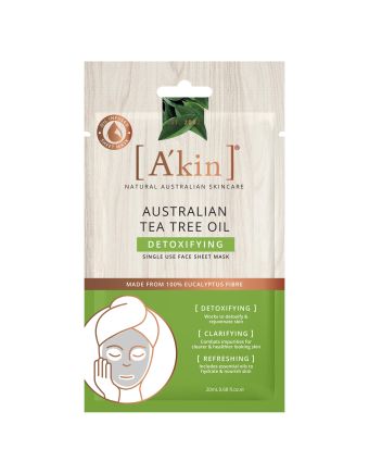 A'kin Australian Tea Tree Oil Detoxifying Face Sheet Mask 1 pack