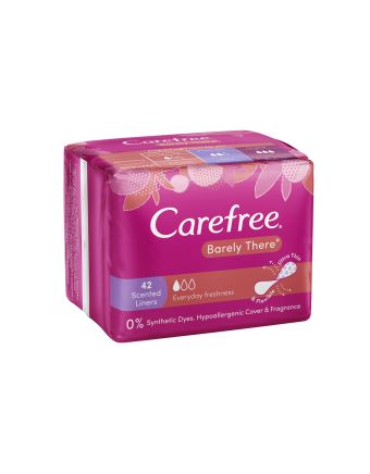 Carefree Barely There Shower Fresh Panty Liners 42 Pack