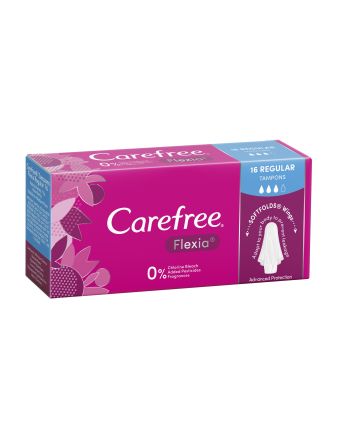 Carefree Flexia Tampons Regular 16 Pack