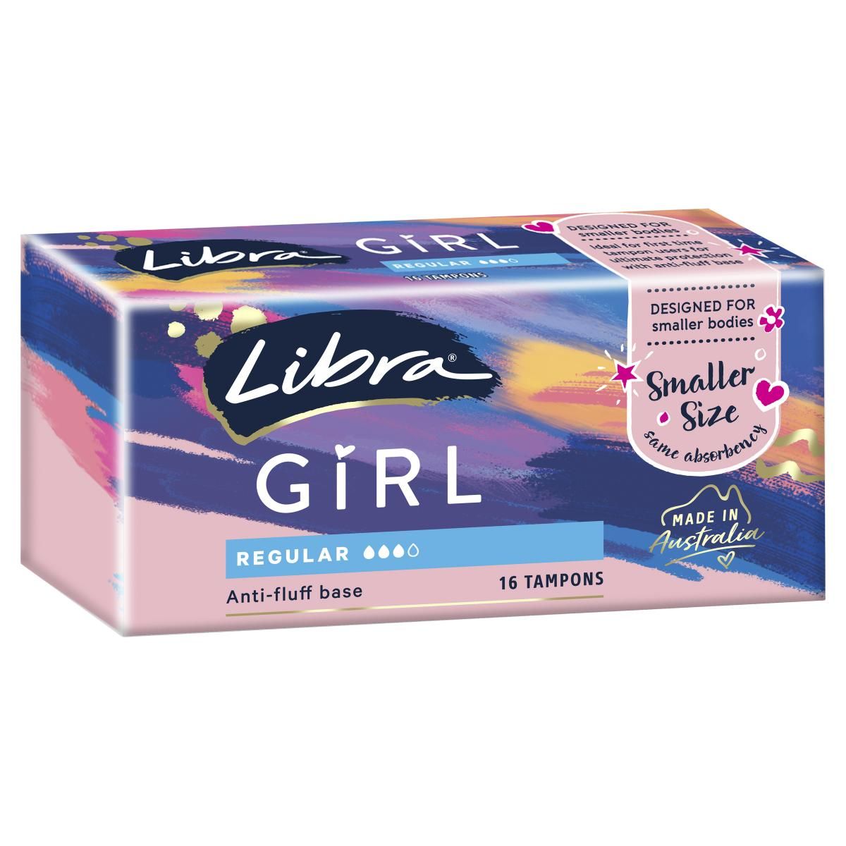 Libra Girl Regular Tampons 16pk - Direct Chemist Outlet