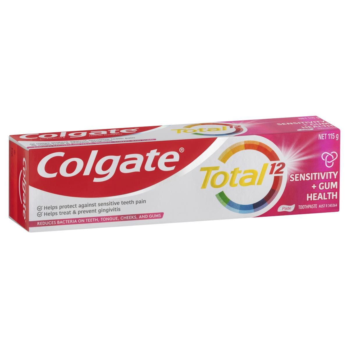 Colgate Total 12 Sensitivity Gum Health Toothpaste 115g Whole