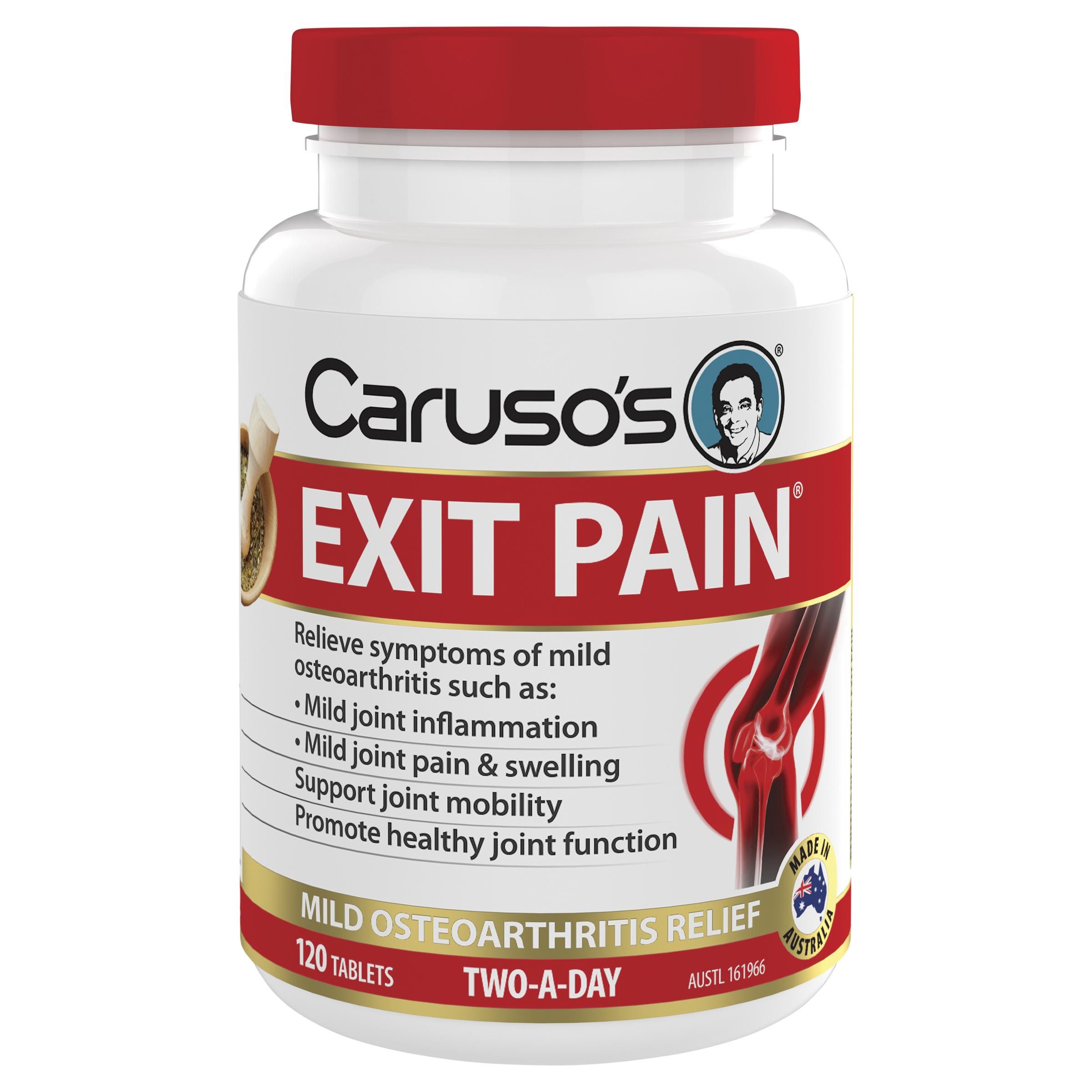 CARUSO S EXIT PAIN TABS 120 Direct Chemist Outlet