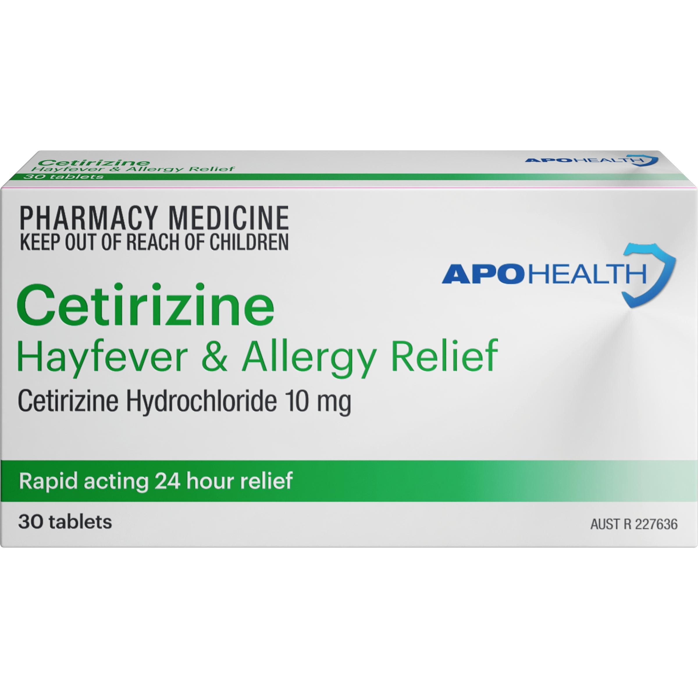 APO CETIRIZINE HCL 10MG TABS 30 - Direct Chemist Outlet