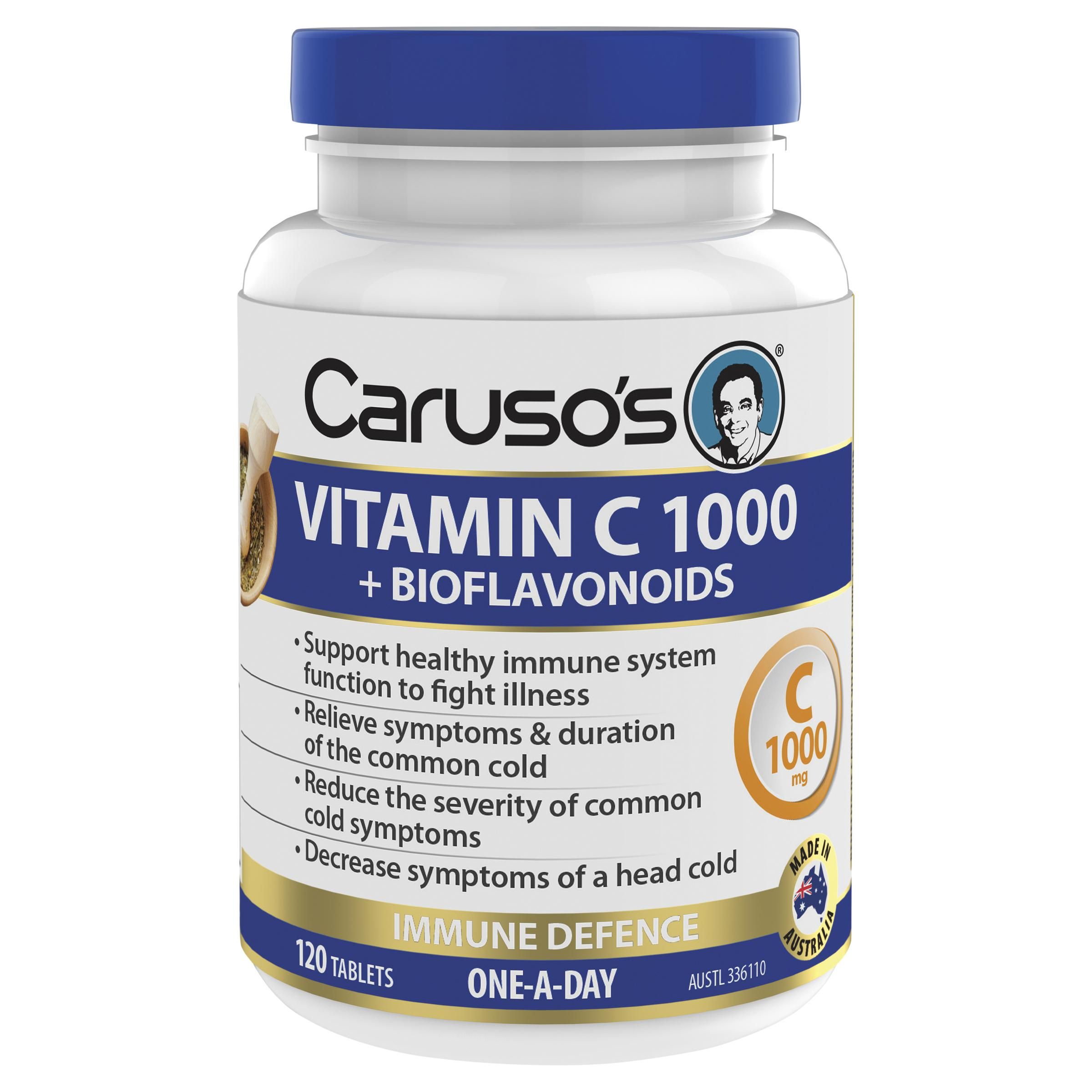 CARUSO S VITAMIN C 1000 BIOFLAVONOIDS TABS 120 Direct Chemist