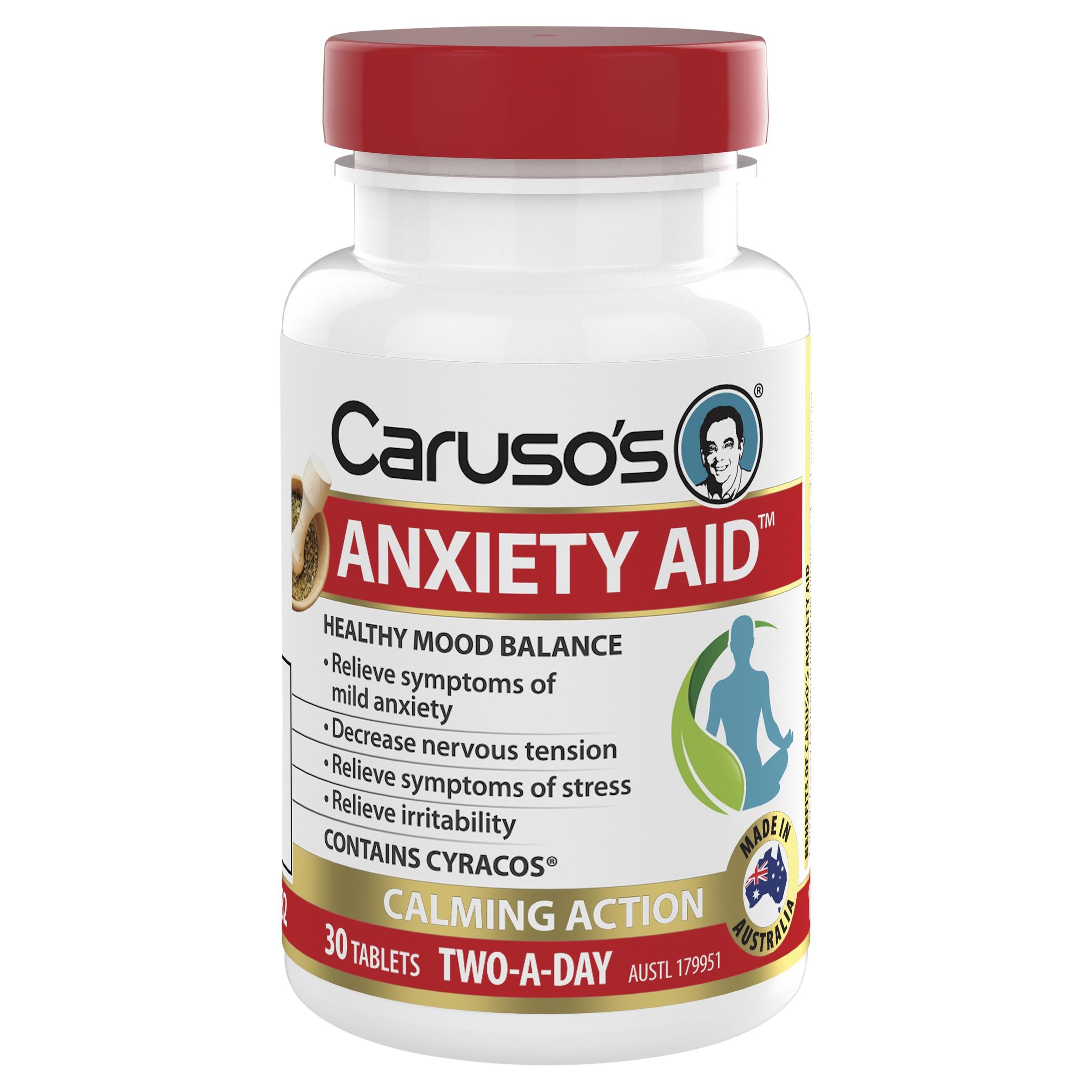 CARUSO S ANXIETY AID TABS 30 Direct Chemist Outlet