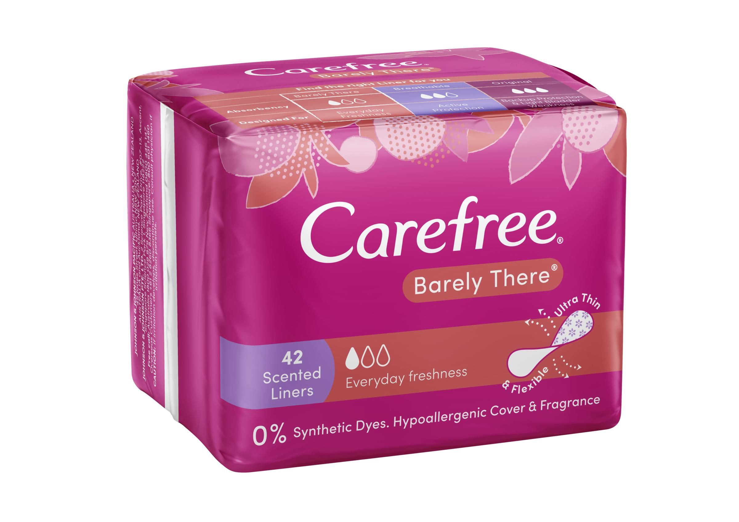 Carefree Normal with Cotton Extract Panty Liners, Pack of 20, White : :  Health & Personal Care