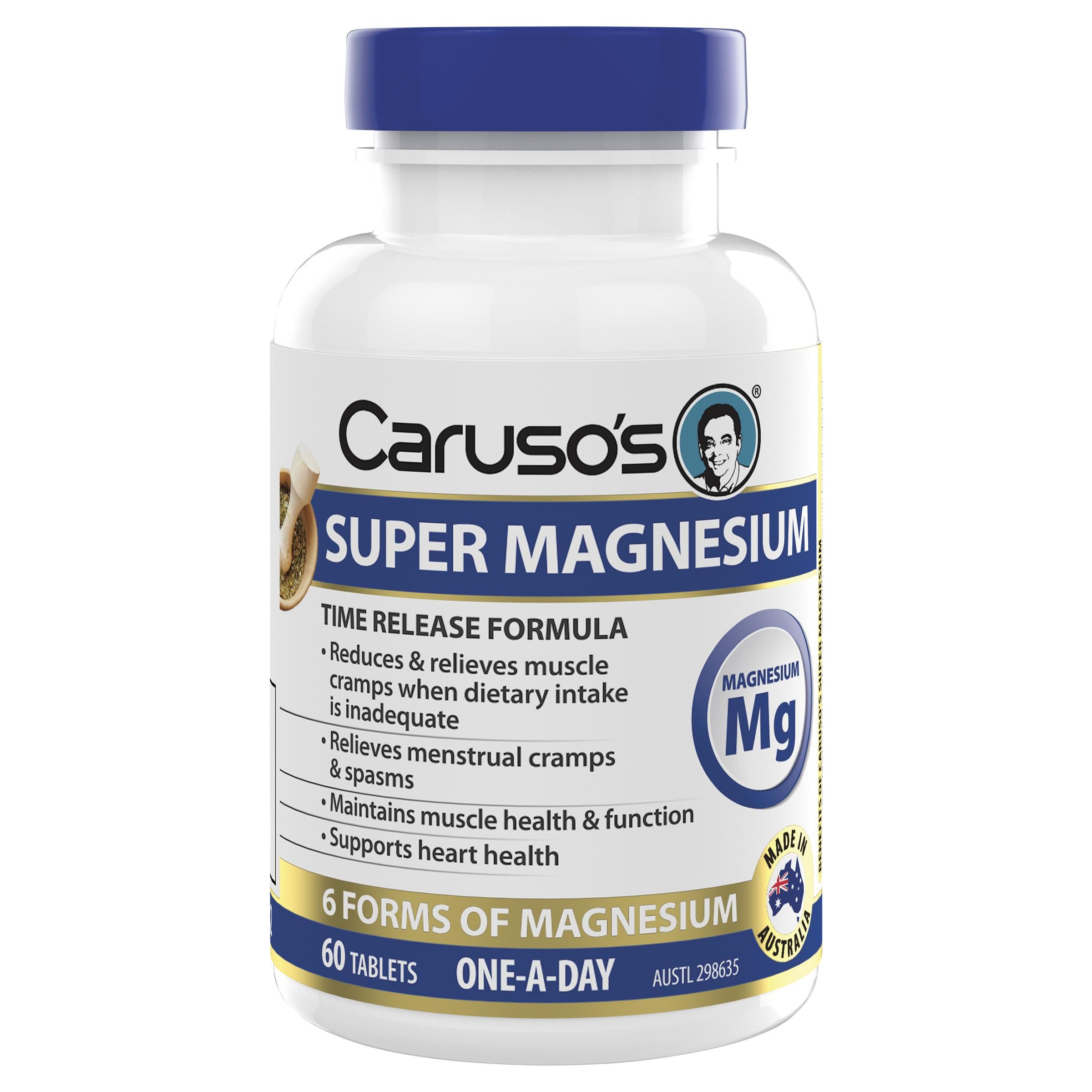 CARUSO S SUPER MAGNESIUM TABS 60 Direct Chemist Outlet