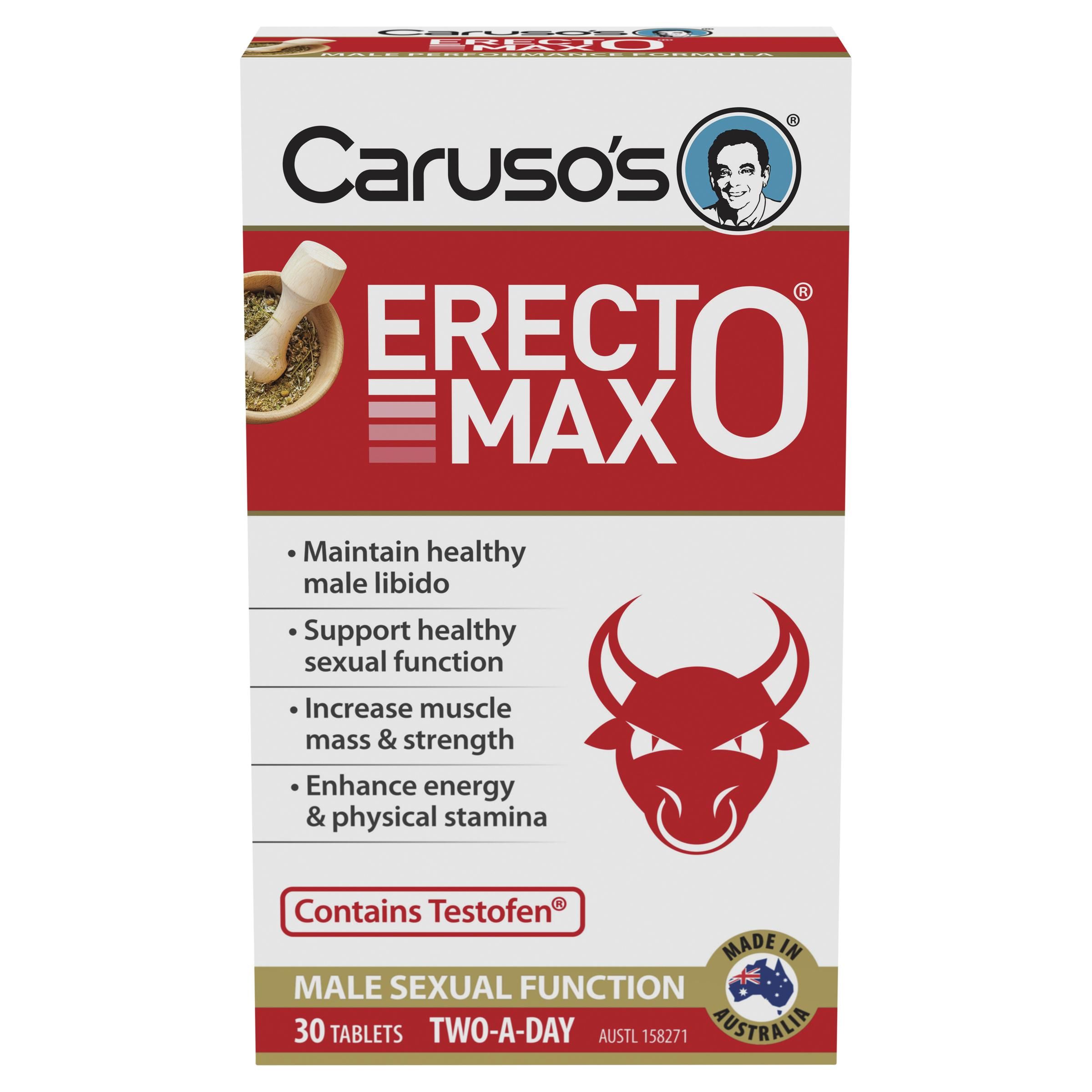 CARUSO'S ERECTOMAX TABS 30 - Direct Chemist Outlet