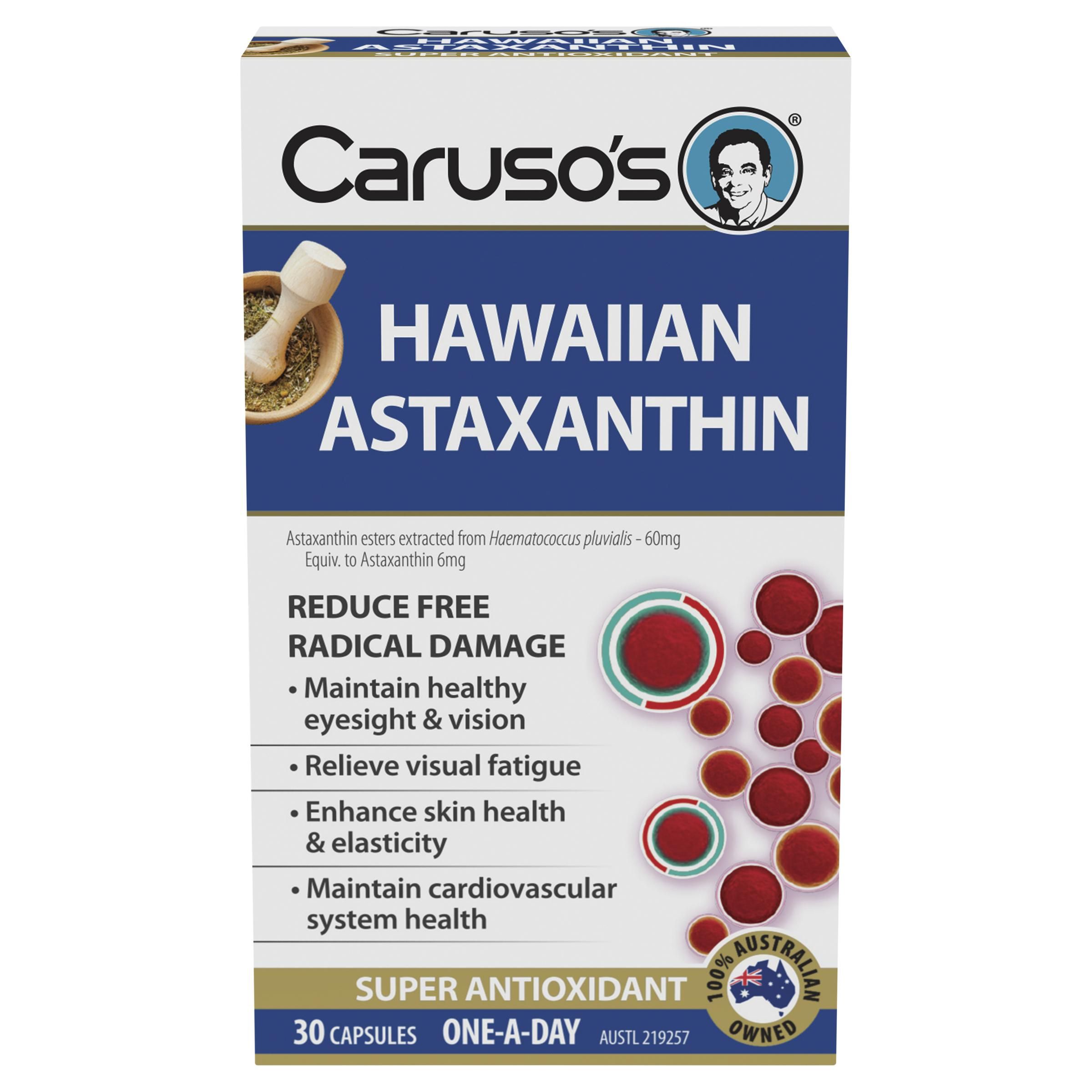 CARUSO S HAWAIIAN ASTAXANTHIN CAPS 30 Direct Chemist Outlet