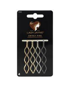 Lady Jayne Metallic Swirly Slides 4 Pack