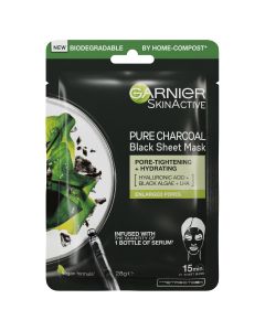 Garnier Pure Charcoal Hyaluronic Acid + Black Algae Sheet Mask 28g