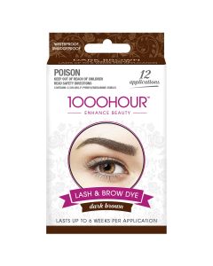 1000 Hour Eyelash & Brow Dye Kit Dark Brown