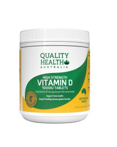 Quality Health High Strength Vitamin D 1000IU 250 Capsules