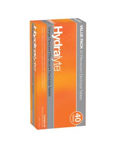 Hydralyte Effervescent Electrolyte Tablets Orange 40 Tablets