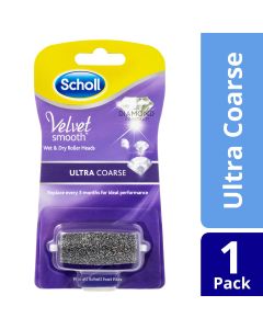 Scholl Velvet Smooth Wet & Dry Roller Heads Ultra Coarse