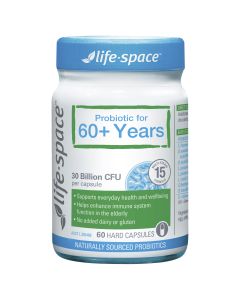 Life-Space Probiotic for 60+ Years 60 Hard Capsules