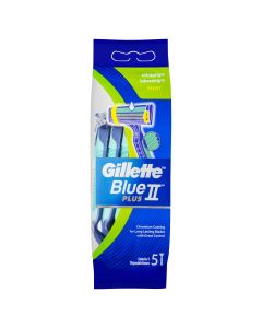 Gillette Blue II UltraGrip Pivot Disposable Shaving Razor 5 Pack