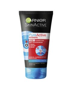 Garnier Pure Active Intensive Charcoal 3-in-1 Wash 150mL