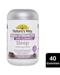 Nature's Way High Strength Adult Vita Gummies Sleep Ashwagandha 40's